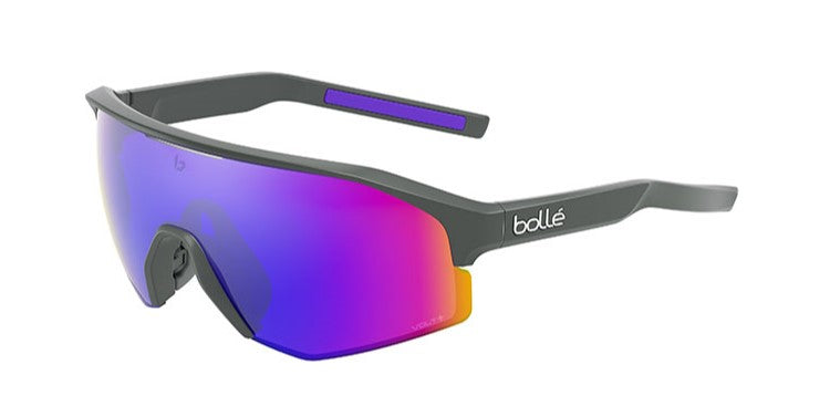 Bollé Lightshifter Polarized Sunglasses - Volt+ Ultraviolet polarized - matte titanium frame - BS020001